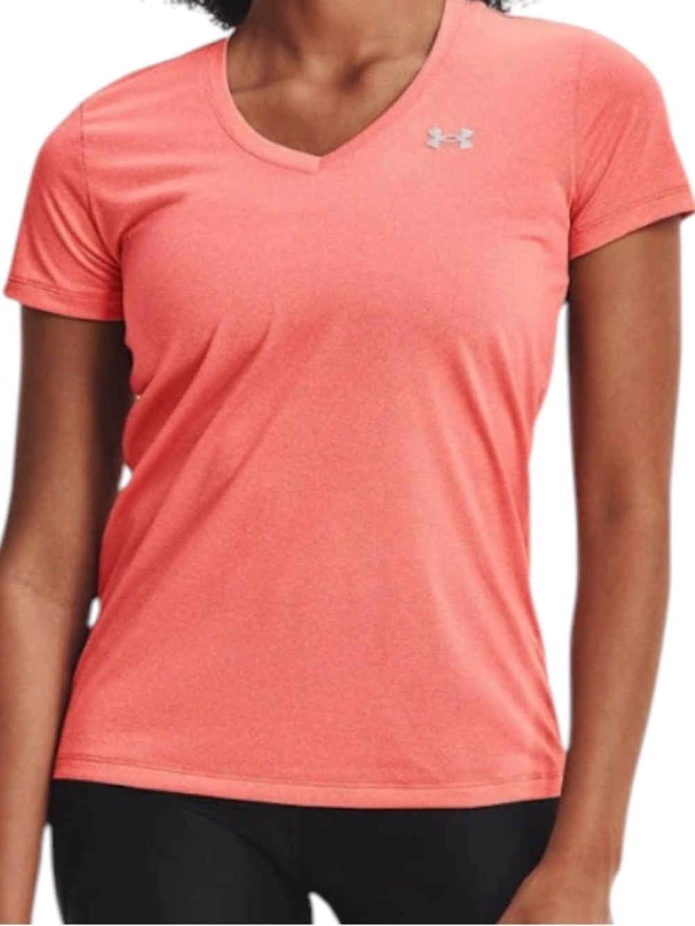 Under Armour Coral Short Sleeve V-Neck Performance Tee